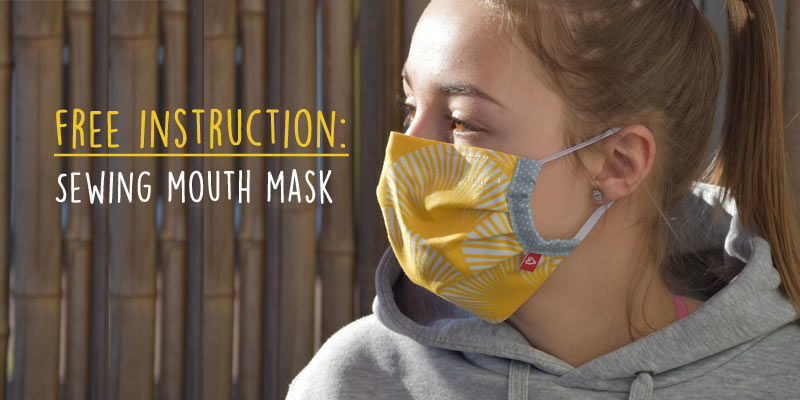 Sewing mouth mask - free instruction - Clothing labels personalised and ...